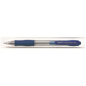 Pilot kuglepen - med klik - Super Grip - 1,0 mm - bl
