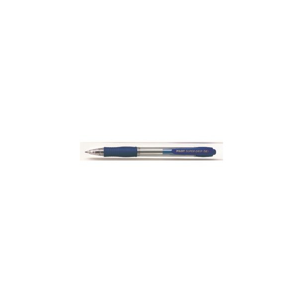 Pilot kuglepen - med klik - Super Grip - 1,0 mm - bl