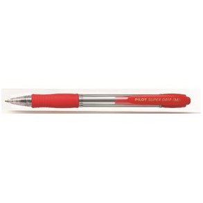 Pilot kuglepen - med klik - Super Grip - 1,0 mm - rd
