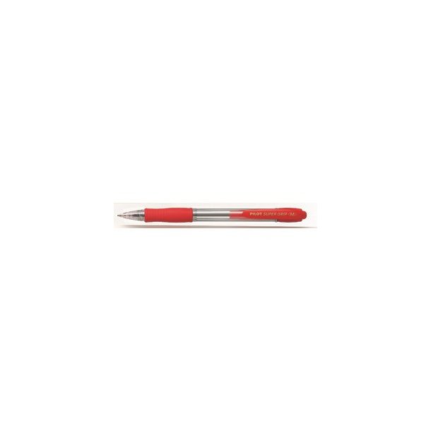 Pilot kuglepen - med klik - Super Grip - 1,0 mm - rd