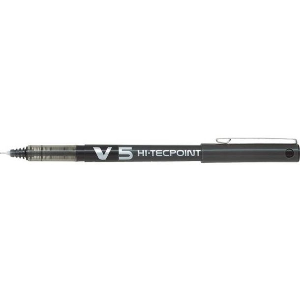Pilot V5 Hi-Tecpoint Rollerpen - 0,5mm - sort