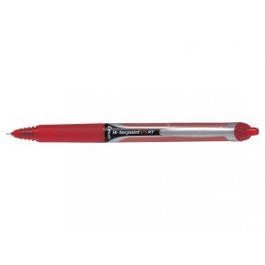Pilot Ball-liner - med klik - Hi-Tecpoint - V5 - 0,5 mm - r�d