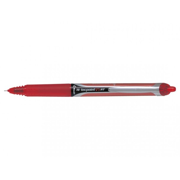 Pilot Ball-liner - med klik - Hi-Tecpoint - V5 - 0,5 mm - rd