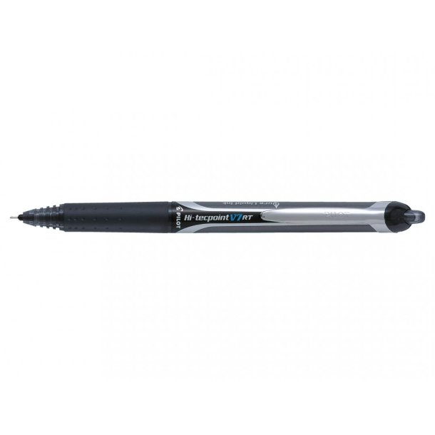 Pilot Ball-liner - med klik - Hi-Tecpoint - V7 - 0,7 mm - sort