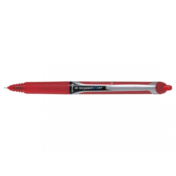 Pilot Ball-liner - med klik - Hi-Tecpoint - V7 - 0,7 mm - rd