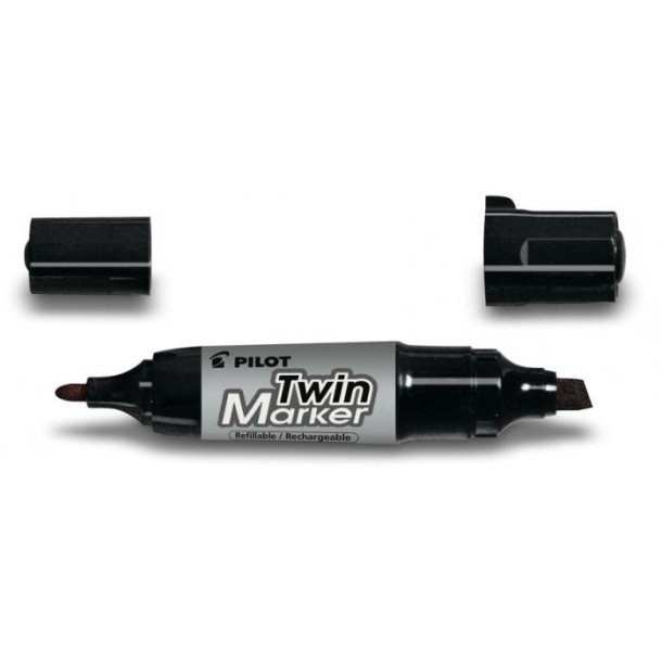 Pilot permanent Marker - Twin Marker - Jumbo BG - 4,0/7,0 mm - sort