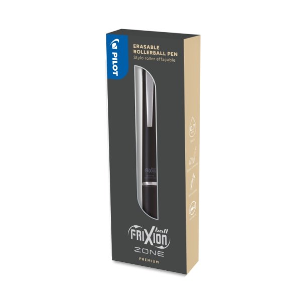 Pilot Frixion Zone - Premium blk - 0,7 mm - sort - I gaveske