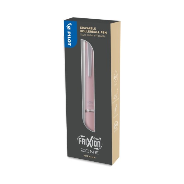 Pilot Frixion Zone - Premium blk - 0,7 mm - Pink - I gaveske