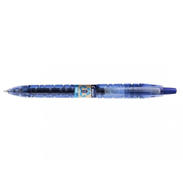 Pilot Kuglepen - med klik - B2P - Ecoball - medium - 0,7 mm - bl