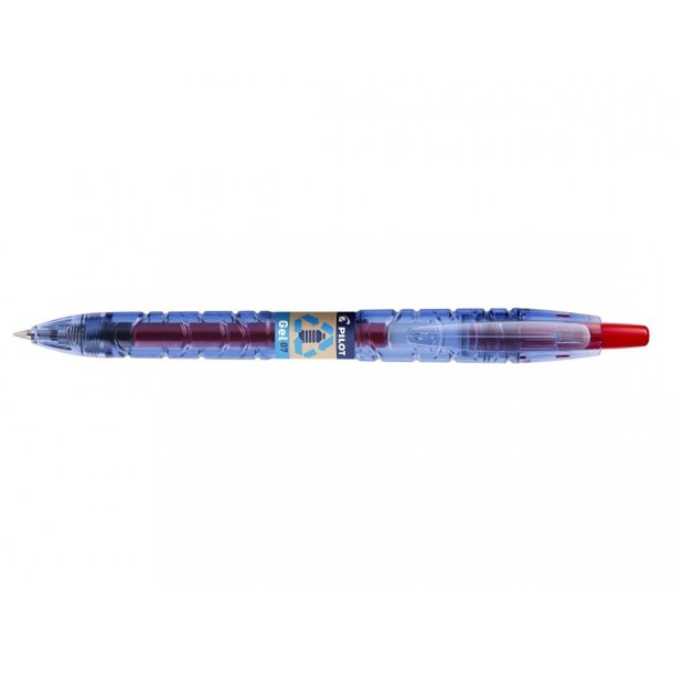 Pilot Kuglepen - med klik - B2P - Ecoball - medium - 0,7 mm - rd