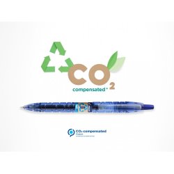 Pilot Kuglepen - med klik - B2P - Ecoball - medium - 0,7 mm - rd