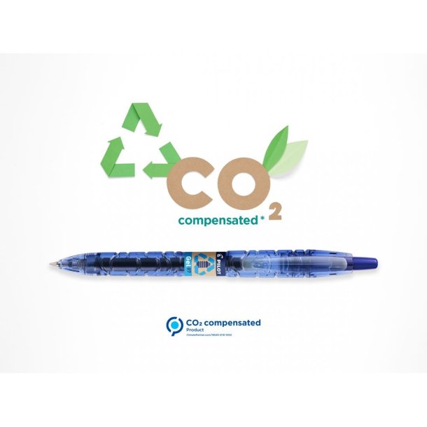 Pilot Kuglepen - med klik - B2P - Ecoball - medium - 0,7 mm - rd