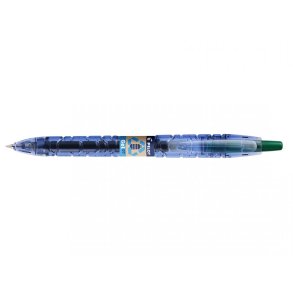 Pilot Kuglepen - med klik - B2P - Ecoball - medium - 0,7 mm - gr�n