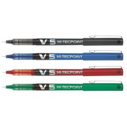 Pilot V5 Hi-Tecpoint Rollerpen - 0,5mm - sort