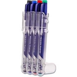 Pilot Frixion coler Fineliner pens - 0,45mm - Set2Go - 4 basic farver