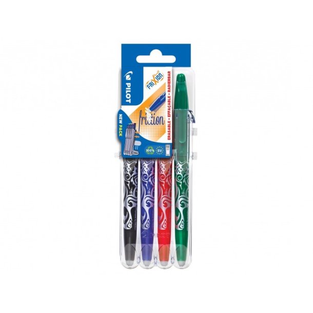 Pilot Frixion Ball - Set2Go - Basic - 0,7 mm - 4 stk.