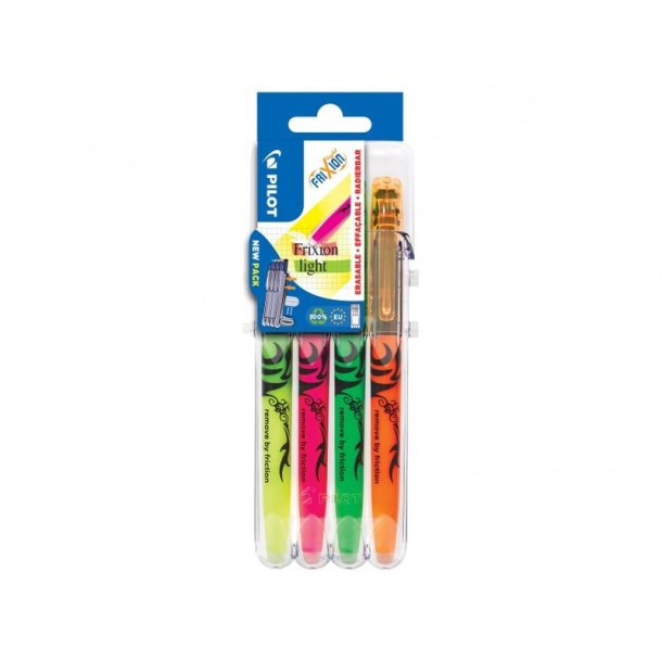 Pilot Frixion Highlighter - Lys Se2Go - Basic - 4 stk.