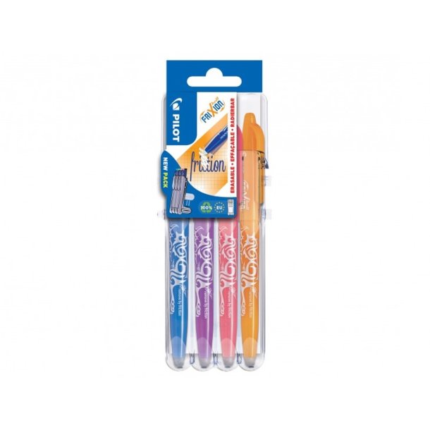 Pilot Frixion Ball - Set2Go - 0,7 mm - Pastel - 4 stk.