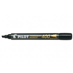 Pilot Permanent marker 400 - skr� spids - sort