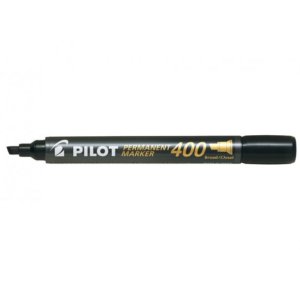 Pilot Permanent marker 400 - skr spids - sort