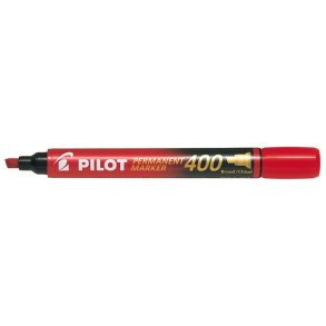 Pilot Permanent marker 400 - skr� spids - r�d