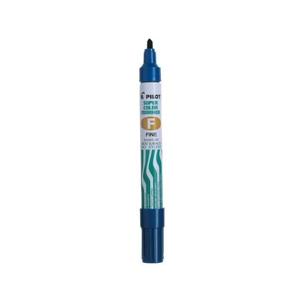 Pilot permanent Marker - Super Color rund spids - 1,0 mm - bl