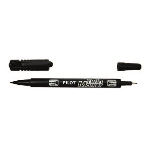 Pilot Marker - Twin Marker - BG - 1,0/2,0 mm - sort