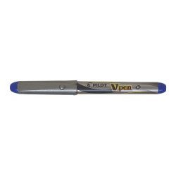 Pilot Fyldepen - V-Pen - Silver - med htte - bl