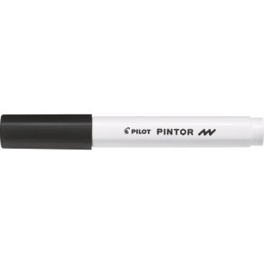 Pilot Permanent marker Pintor - Fine - 1,0 mm - sort
