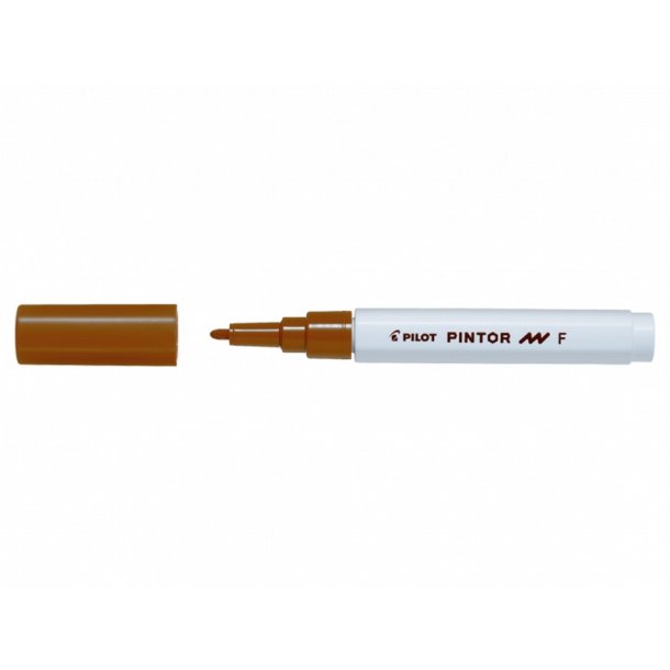 Pilot Permanent marker Pintor - Fine - 1,0 mm - brun