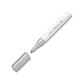 Pilot Permanent marker Pintor - Fine - 1,0 mm - s�lv