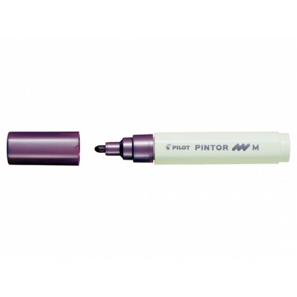 Pilot Permanent marker Pintor - Medium - 1,4 mm - metal lilla