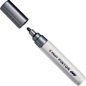 Pilot Permanent marker Pintor - Medium - 1,4 mm - s�lv