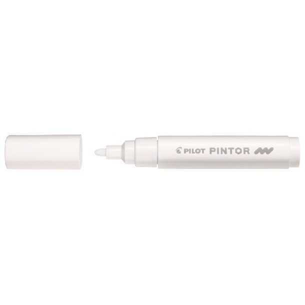 Pilot Permanent marker Pintor - Medium - 1,4 mm - hvid