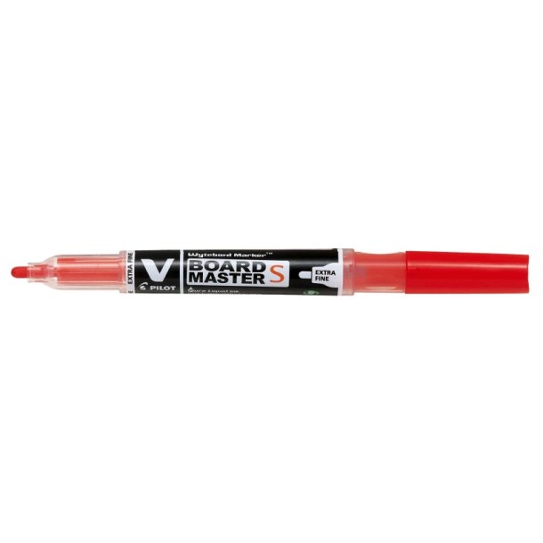 Pilot Whiteboard marker - Master S - Fin rund spids - 1,3 mm - rd