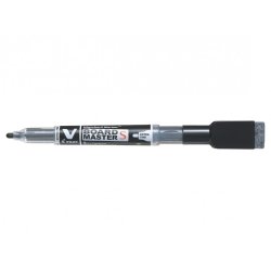 Pilot Whiteboard Marker - med magnet - rund spids - 1,3 mm - sort