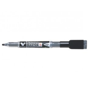 Pilot Whiteboard Marker - med magnet - rund spids - 1,3 mm - sort