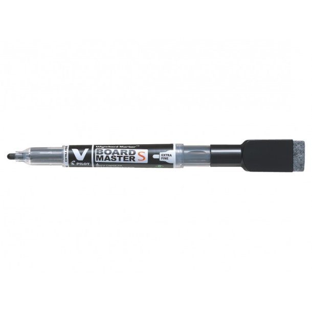 Pilot Whiteboard Marker - med magnet - rund spids - 1,3 mm - sort