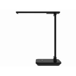 Platinet skrivebordslampe LED 5W - sort - Genopladelig 6000 mAh batteri, USB-C