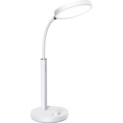 Platinet skrivebordslampe AURA LED 10W - hvid - 65 LED, USB-C