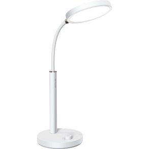 Platinet skrivebordslampe AURA LED 10W - hvid - 65 LED, USB-C
