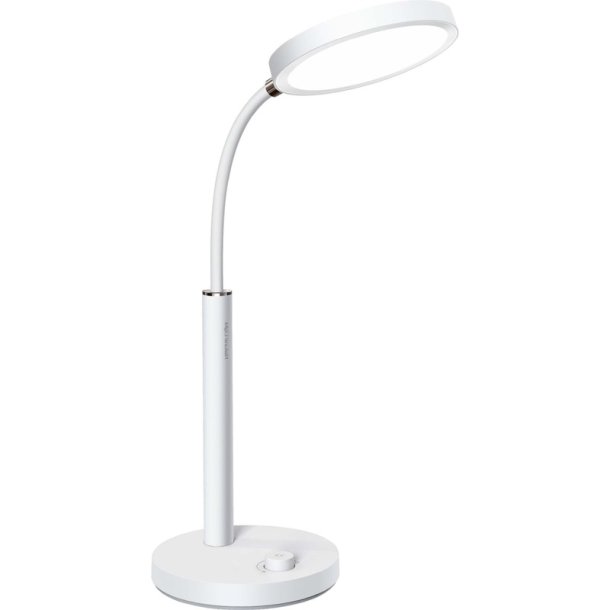 Platinet skrivebordslampe AURA LED 10W - hvid - 65 LED, USB-C