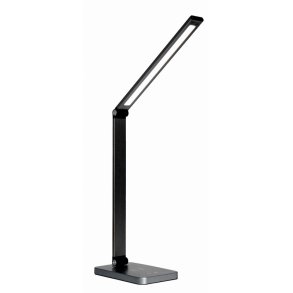 Platinet skrivebordslampe 10W - sort aluminium - Tr�dl�s opladning