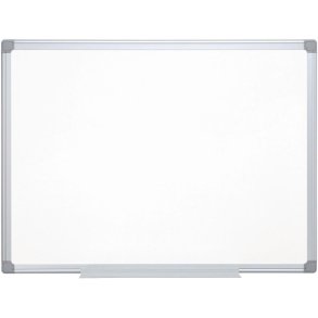Q-Connect Whiteboard - Lakeret stl med Aluminiums ramme