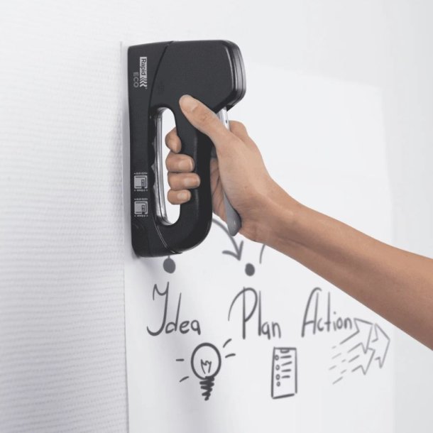 Rapid H�ftepistol Eco sort - nr. 13/53 4-8mm - genbrugsplast