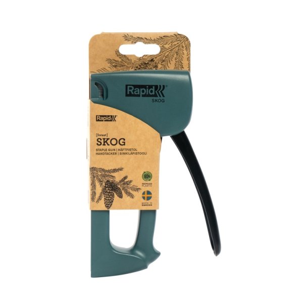 Rapid H�ftepistol R13 gr�n - nr. 13 4-10mm - 90% genbrugsplast