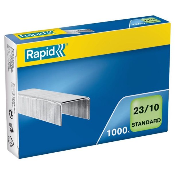 Rapid Nr. 23 H�fteklammer - 10 mm - 1000 stk. standard galvaniseret