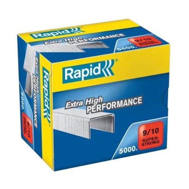 Rapid Nr. 9 H�fteklammer - 10 mm - 5000 stk. Super strong galvaniseret