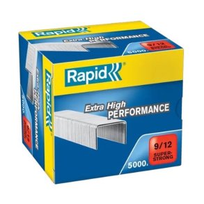Rapid Nr. 9 H�fteklammer - 12 mm - 5000 stk. Super strong galvaniseret