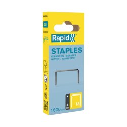 Rapid Nr. 13 H�fteklammer - 4 mm - 1600 stk. standard galvaniseret